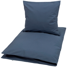 Baby sengetøj - Müsli - 70x100 cm - Indigo - 100% økologisk bomuld - Mørkeblå